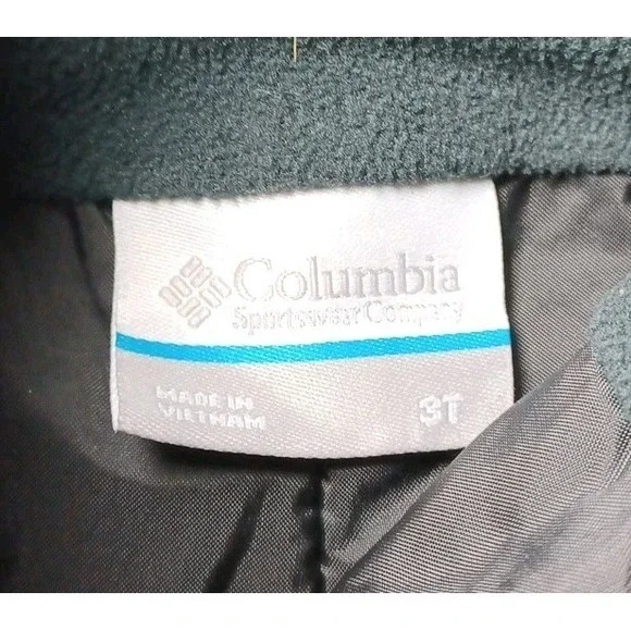 Columbia Kids Black Snow Bib Overalls Ski Grow System Kids 3T Winter Bibs Nylon - Picture 3 of 5